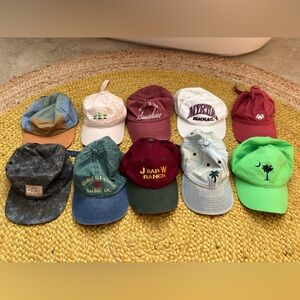 Mixed Lot of Vintage Baseball Caps Hats- Assorted Colors